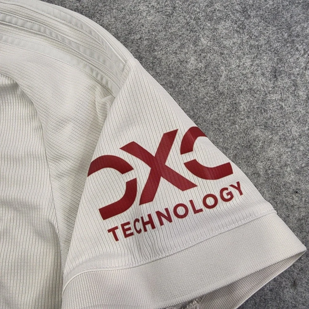 Manchester United‎ Jersey Mens Large White Soccer Adidas Slim Fit